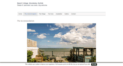 Desktop Screenshot of beachcottagenorfolk.co.uk